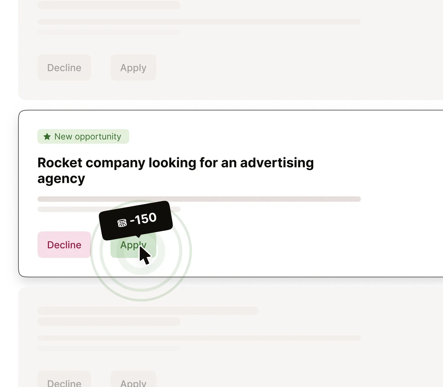 Only pay when you are interested